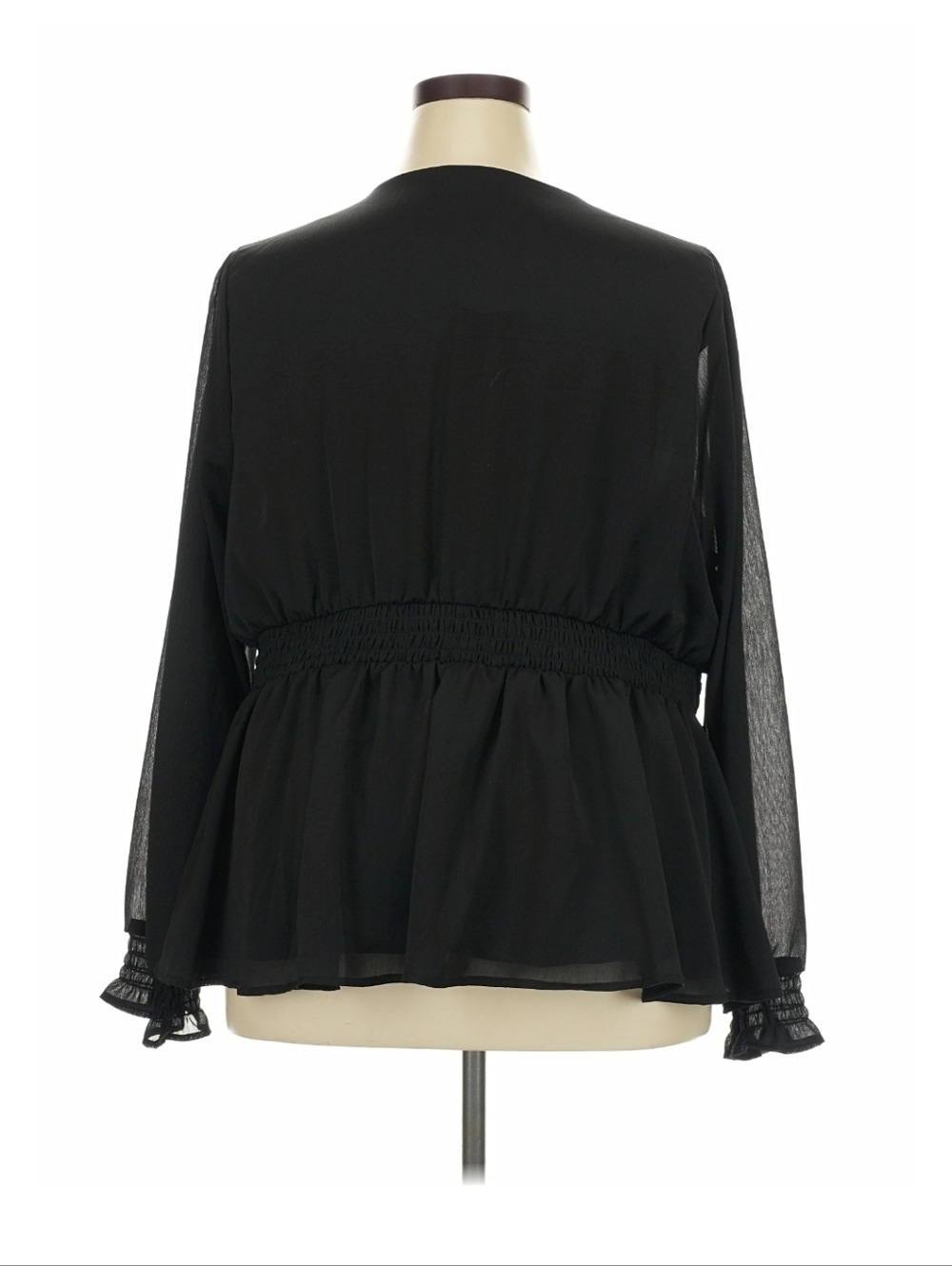 Torrid Long Sleeve Black Blouse - Picture 2 of 7